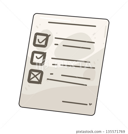illustration of Survey form illustration of Survey form 135571769