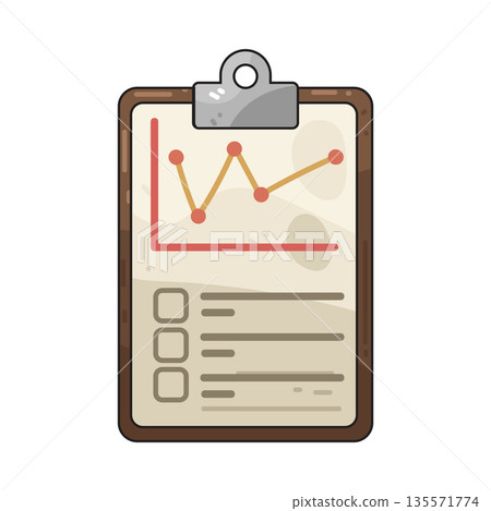 illustration of survey chart illustration of survey chart 135571774