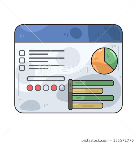 illustration of survey dashboard 135571776