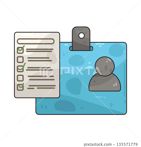 illustration of survey card illustration of survey card 135571779