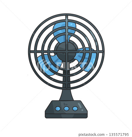 illustration of fan illustration of fan 135571795