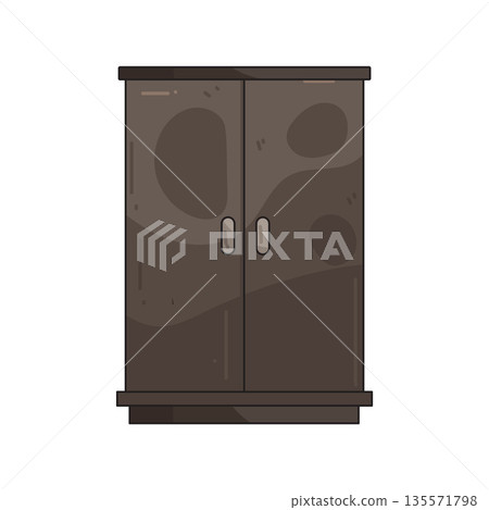 illustration of closet  135571798