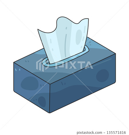 illustration of tissue box 135571816