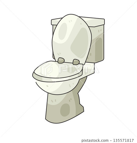 illustration of toilet illustration of toilet 135571817