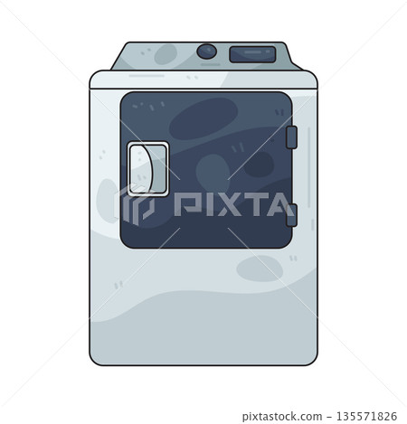 illustration of dryer machine illustration of dryer machine 135571826