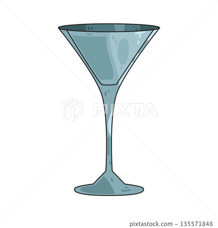 illustration of cocktail glass 135571848