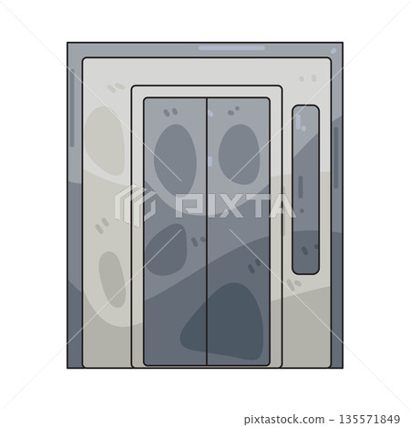illustration of elevator 135571849