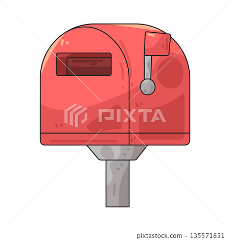 illustration of mailbox illustration of mailbox 135571851