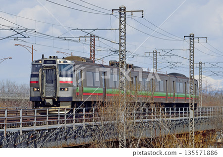 Hakodate Main Line Toyohoro-Ebetsu JR Hokkaido 731 series G-119 formation (Sapporo) Hakodate Main Line Toyohoro-Ebetsu JR Hokkaido 731 series G-119 formation (Sapporo) 135571886