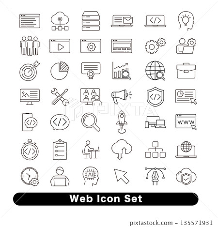 WEB Icon: Business Compatible 135571931