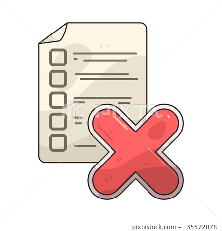 illustration of Survey Crossmark illustration of Survey Crossmark 135572078