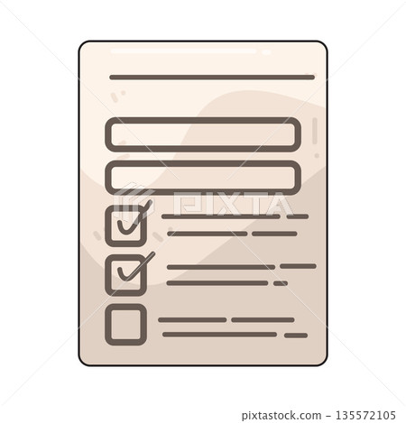 illustration of survey form 135572105
