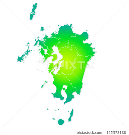 Map of Kyushu Map of Kyushu 135572188