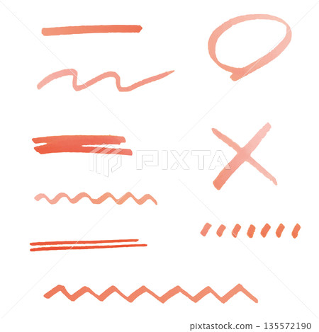 淡粉色手繪裝飾材質套裝 135572190