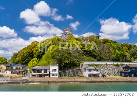 Saga Prefecture: Karatsu Castle in the Spring Green Season Saga Prefecture: Karatsu Castle in the Spring Green Season 135572708