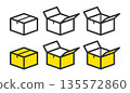 紙箱圖示集 - 包裝、配送和物流圖片 135572860