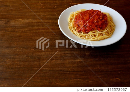 手工碎肉醬意大利面 手工碎肉醬意大利面 135572967