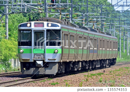 千歲線西之裡（新）JR北海道系列721 F-5203編隊（札幌）機場 135574353