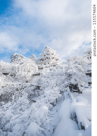 Gujo Hachiman Castle in the snow Gujo Hachiman Castle in the snow 135574604