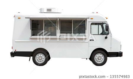 Illustration of a food truck against a transparent background. Illustration of a food truck against a transparent background. 135574983