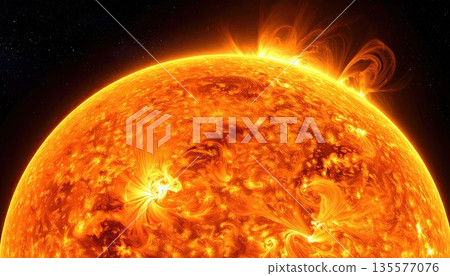 《AI圖像》燃燒的太陽的圖像 《AI圖像》燃燒的太陽的圖像 135577076