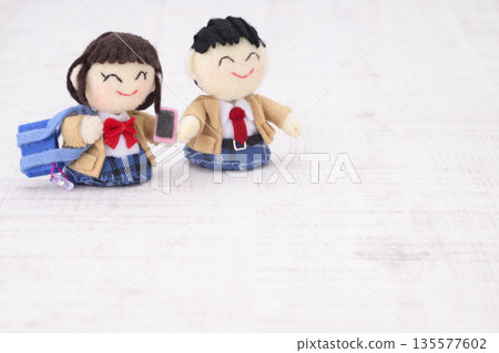 High school student doll 135577602