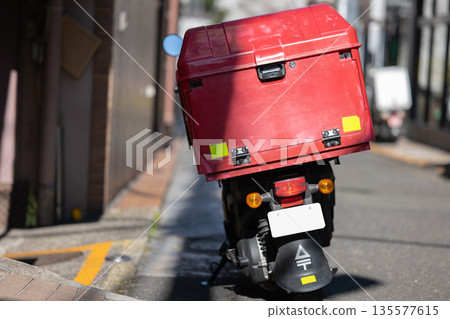 Red motorcycle 135577615