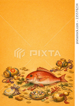 海鯛與寶藏畫 135578234