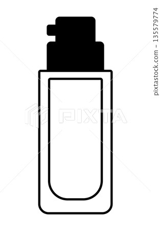 Monochrome illustration of liquid foundation Monochrome illustration of liquid foundation 135579774
