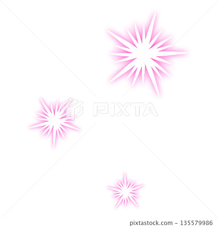 Three intense lights of bright pink Three intense lights of bright pink 135579986