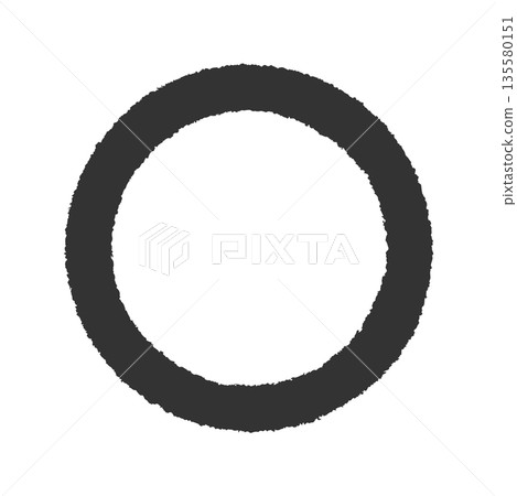 A circle like one drawn with a crayon A circle like one drawn with a crayon 135580151