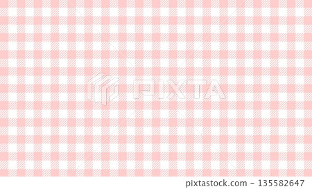 Gingham check background pattern, pink, simple 135582647