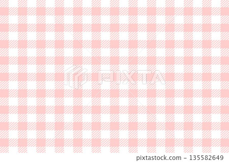 Gingham check background pattern, pink, simple 135582649