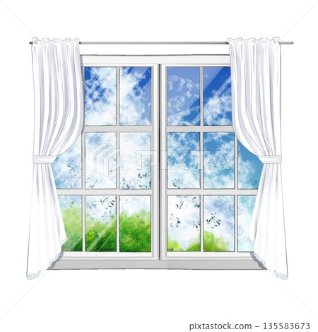 Scenery of window side 135583673