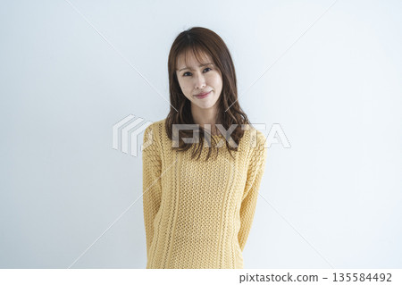 A woman with a fresh smile A woman with a fresh smile 135584492