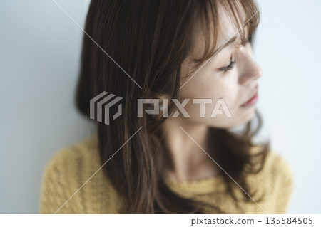 A woman with a fresh smile A woman with a fresh smile 135584505