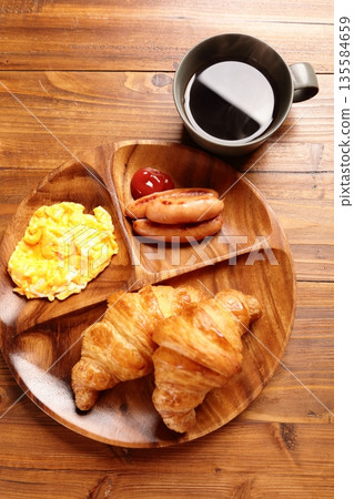 Croissants on a plate 135584659