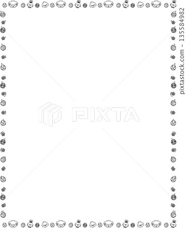 easter frame 135584982