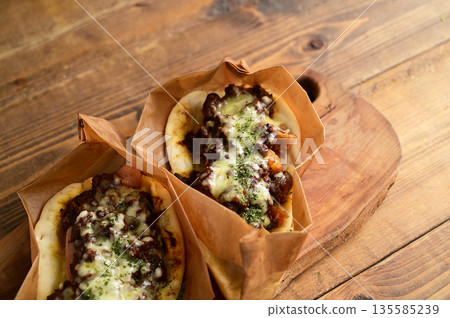 Nan curry dog and nan cutlet curry 135585239