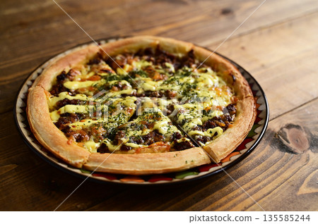 Keema curry pizza 135585244