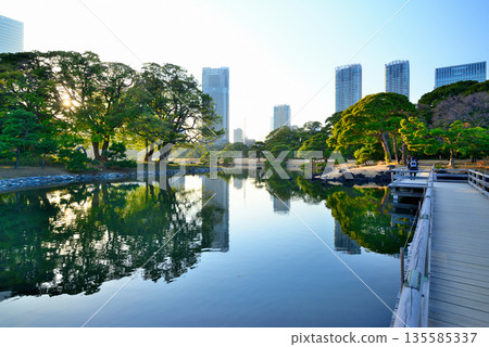 Hamarikyu Gardens Umite Otei Bridge 135585337