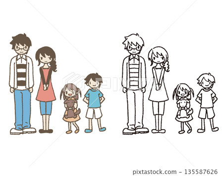 Family illustrations Family illustrations 135587626