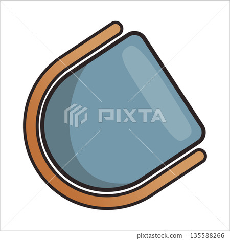 Interior furniture top view. Element for living room. Floor plan, view from above. Furniture store. Icon of interior. Isolated vector illustration Interior furniture top view. Element for living room. Floor plan, view from above. Furniture store. Icon of interior. Isolated vector illustration 135588266