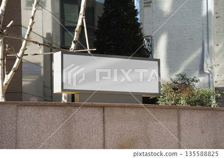 Street sign mock-up ad photo 135588825