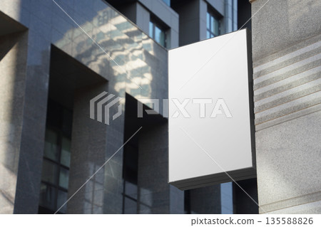 Street sign mock-up ad photo 135588826