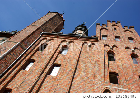 historic red brick building in Poland historic red brick building in Poland 135589493