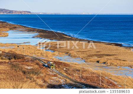 Hokkaido, Shakubetsu Hill, Winter Scenery and Nemuro Line 135589633