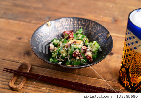 秋葵章魚沙拉 135589680
