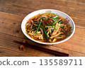 Chive and mushroom ramen 135589711