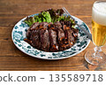 Cow roast steak 135589718